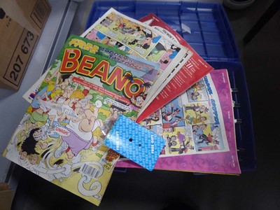 Lot 2518 - Box containing various Beano and Dandy comics