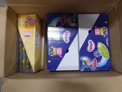 Lot 3467 - Box containing UF Sour mix sweets and boxes of...