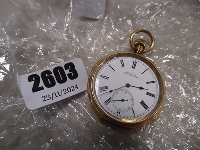 Lot 2603 - Awco pocket watch 64173XX trademark English...