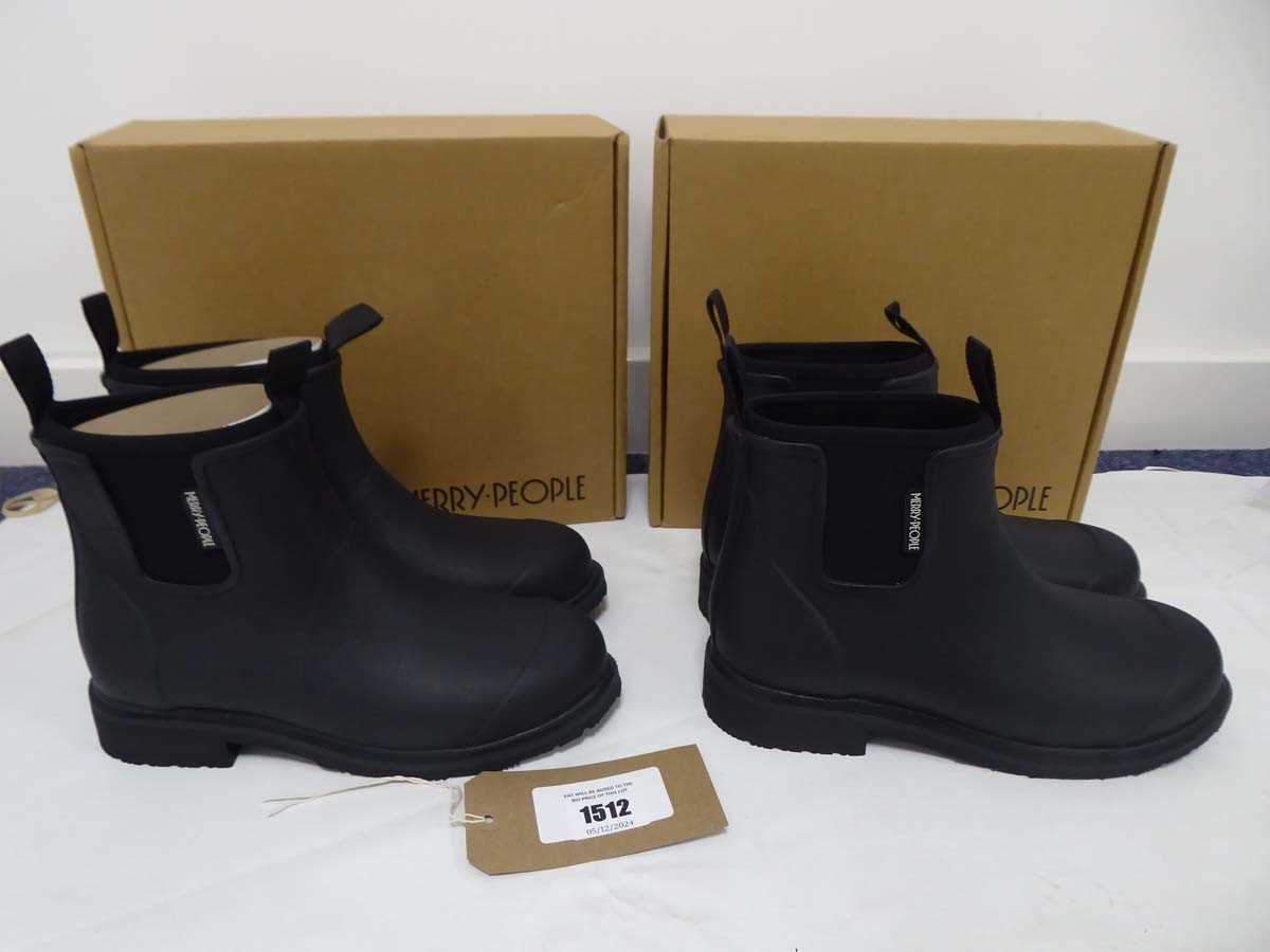 Lot 1512 - 2x Boxed pairs of Merry People bobbi boots in...