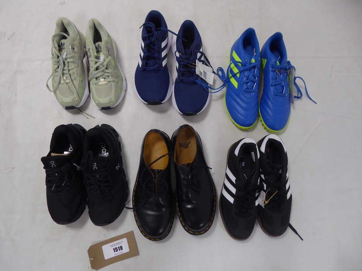 Lot 1519 - 6x Loose pairs of shoes to include Adidas, Dr....