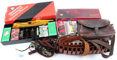 Lot 1367 - 2 x shotgun cleaning kits, three boresnakes,...