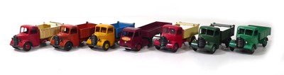 Lot Six Dinky 24m Bedford end tippers and a 421...