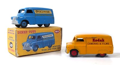 Lot Two Dinky 481 Bedford 10CWT vans 'Kodak' and...