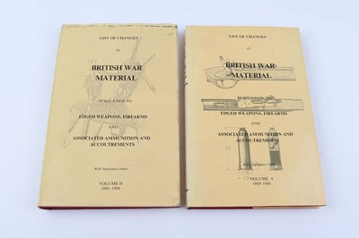 Lot 266 - 2 Vols: List of Changes in British war...