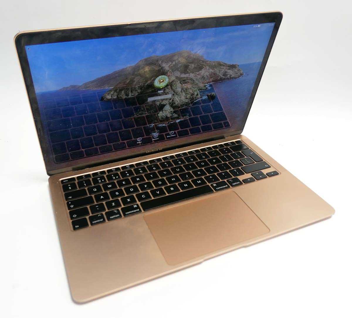 Lot 2006 - MacBook Air 13" 2020 A2179 Gold laptop with...