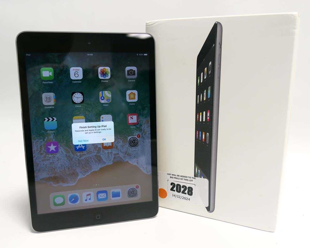 Lot 2028 - iPad Mini 2 16GB Space Grey with box and charger