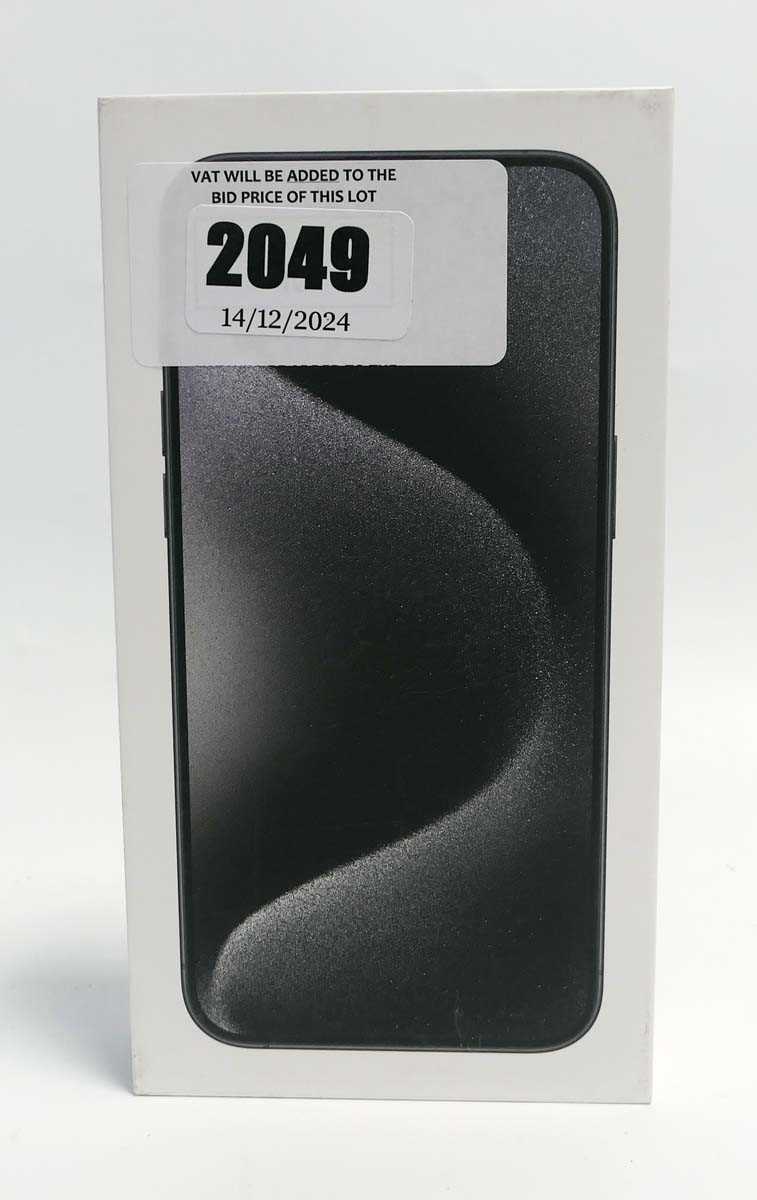 Lot 2049 - *Sealed* iPhone 15 Pro Max 512GB Black Titanium