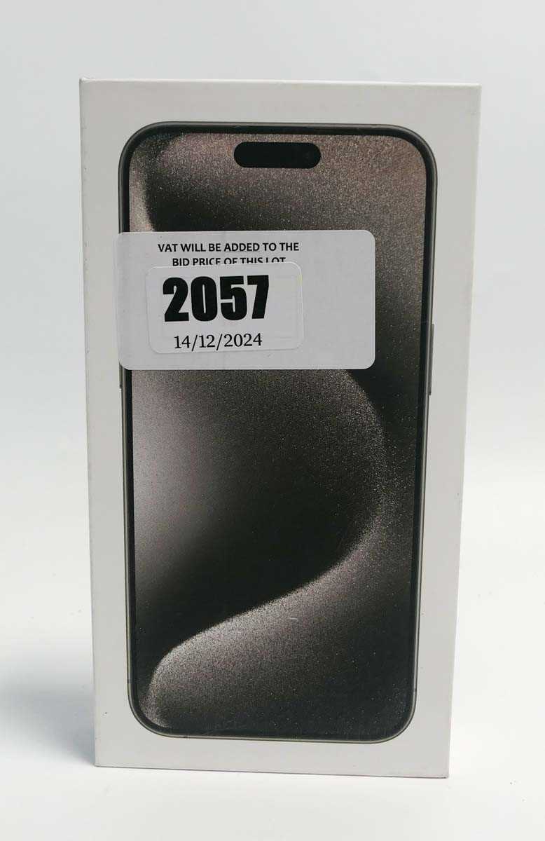 Lot 2057 - *Sealed* iPhone 15 Pro Max 512GB Natural Titanium