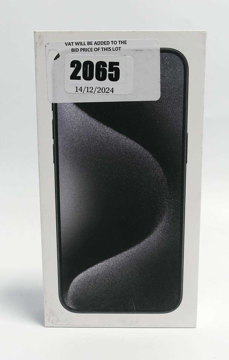 Lot 2065 - *Sealed* iPhone 15 Pro Max 256GB Black Titanium