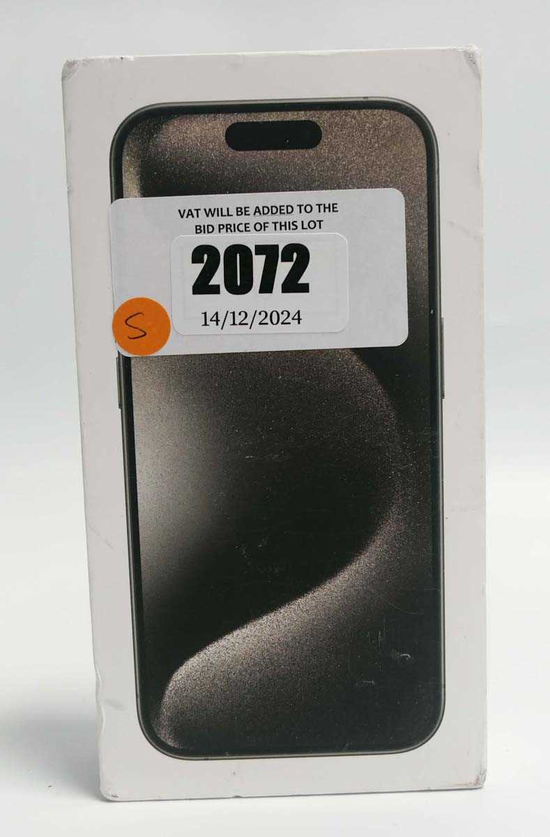 Lot 2072 - *Sealed* iPhone 15 Pro 256GB Natural Titanium