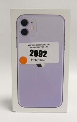 Lot 2092 - iPhone 11 128GB Purple with box