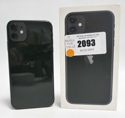 Lot 2093 - iPhone 11 256GB Black with box