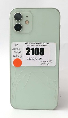 Lot 2108 - iPhone 12 128GB Green (cracked rear)