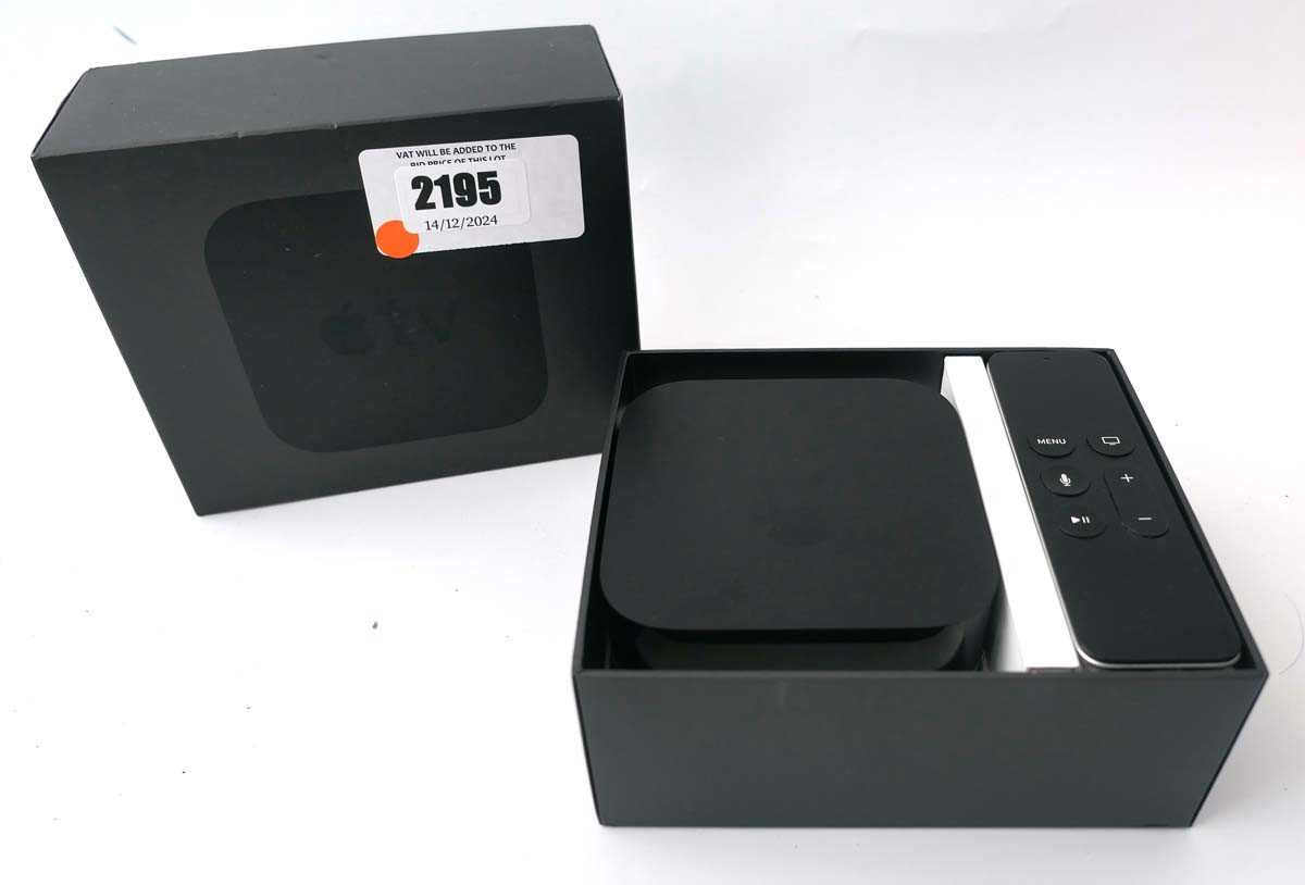 Lot 2195 - Apple TV 64GB A1625, boxed