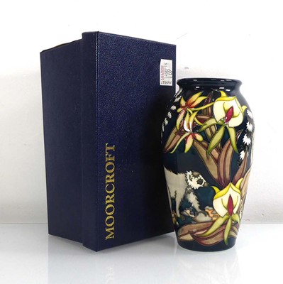 Lot 303 - A Moorcroft vase of ovoid form decorated in...