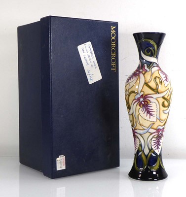 Lot 302 - A limited edition Moorcroft vase of slender...