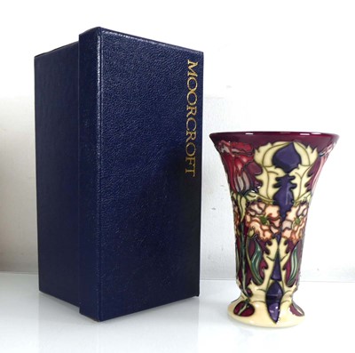 Lot 304 - A Moorcroft vase of flared form decorated in...