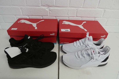 Lot x2 boxed pairs of men's Puma electron street...