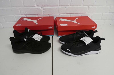 Lot x2 boxed pairs of men's Puma trainers...