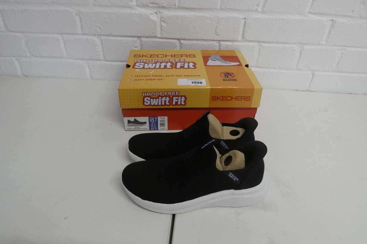 Lot 1356 - Boxed pair of ladies Skechers hands free swift...