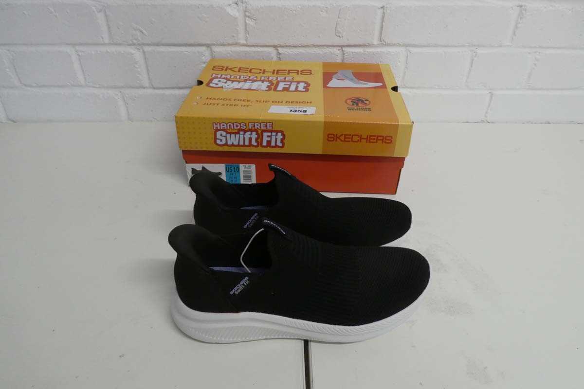 Lot 1358 - Boxed pair of ladies Skechers hands free swift...