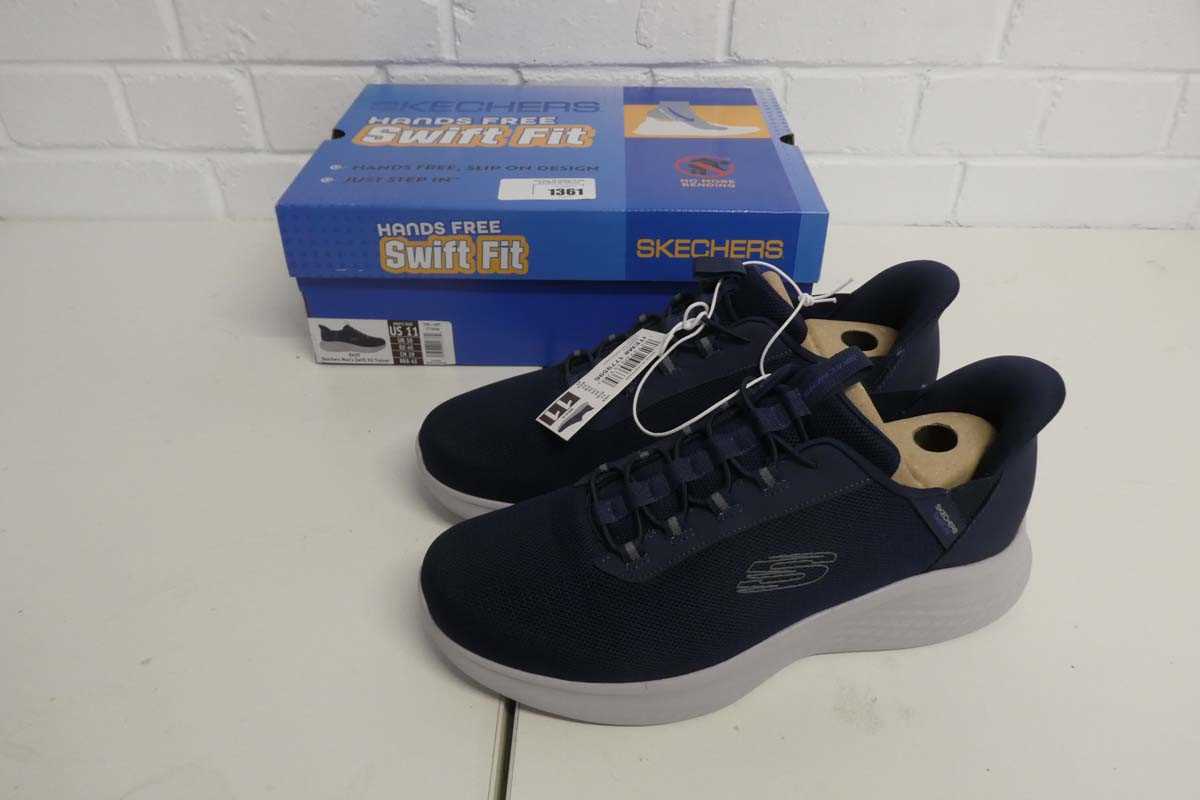 Lot 1361 - Boxed pair of men's Skechers hands free swift...