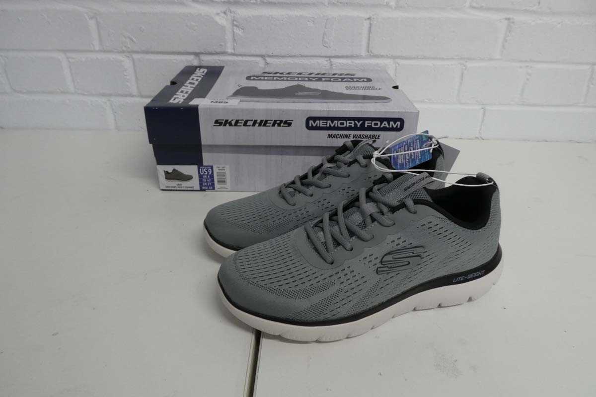 Lot 1365 - Boxed pair of men's Skechers lite-weight...