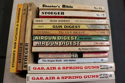 Lot 354 - Box of various titles, Air Gun Digest, Shooter'...