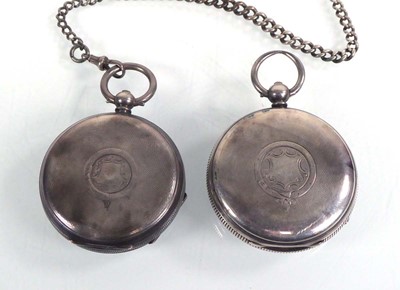 Lot 451 - A late 19th century silver open face pocket...