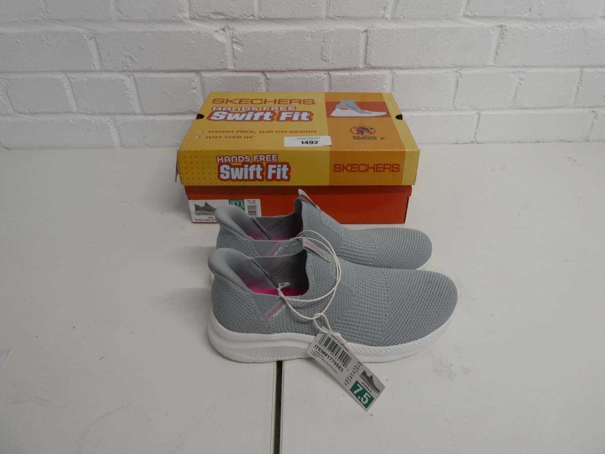 Lot 1492 - Boxed pair of ladies Skechers hands free swift...