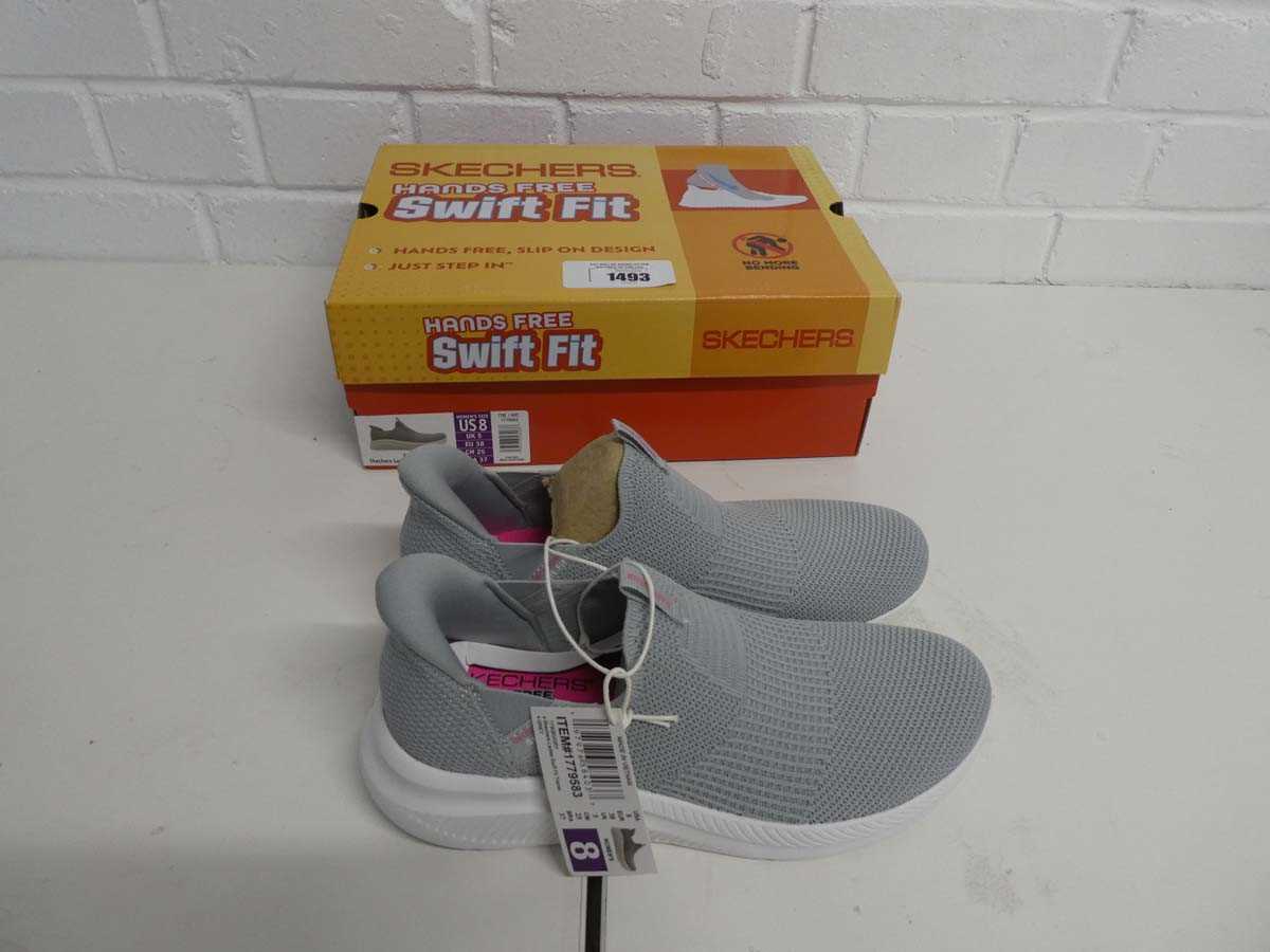 Lot 1493 - Boxed pair of ladies Skechers hands free swift...