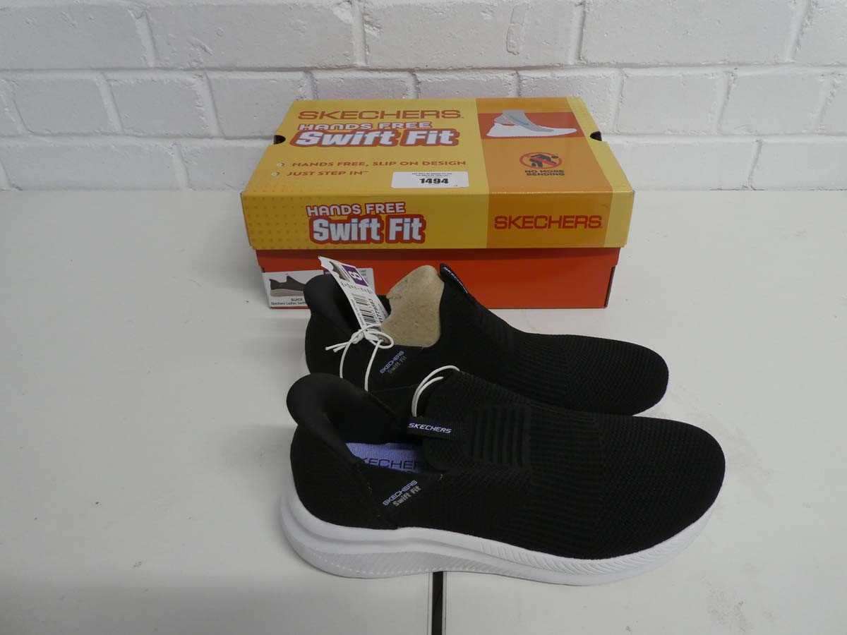 Lot 1494 - Boxed pair of ladies Skechers hands free swift...