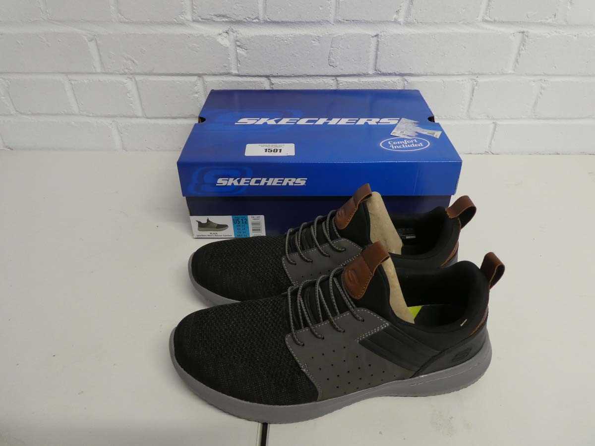 Lot 1501 - Boxed pair of men's Skechers classic fir air...