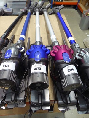 Lot 3175 - Handheld Dyson vacuum cleaner with pole, head,...