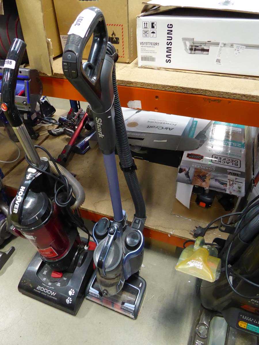 Lot 3197 - Shark upright vacuum cleaner (no charger)