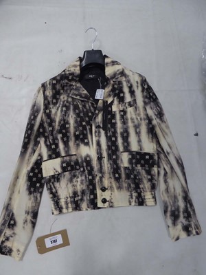 Lot 3707 - Amiri micro paisley jacket in black size small...