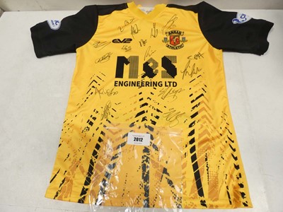 Lot 2012 - Annan Athletic F.C football shirt bearing...