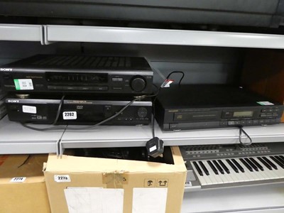 Lot 2262 - Sony stereo AV amplifier CAVE100 with a DVD,...