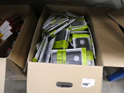 Lot 2286 - Box containing mobile phone cases