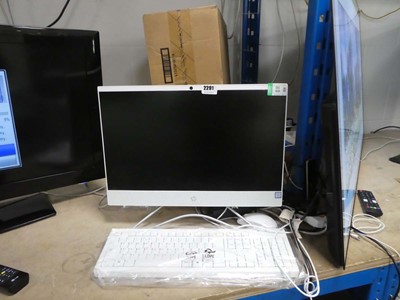 Lot 2291 - HP 22-C0064NA 22" all in 1 PC with box and...