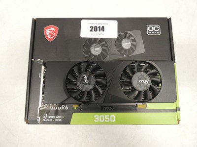 Lot 2014 - NVIDIA GeForce RTX 3050 graphics card