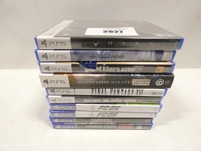 Lot 2027 - 6x PS5 games and 4x PS4 games