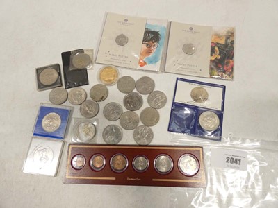 Lot 2041 - Assortment of collectable 50ps and...