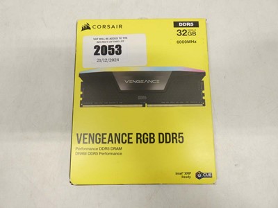 Lot 2053 - Corsair Vengeance RGB DDR5 32GB RAM (2x16GB)