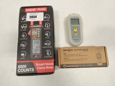 Lot 2054 - Aneng PN102+ voice clamp meter, SafeGuard...