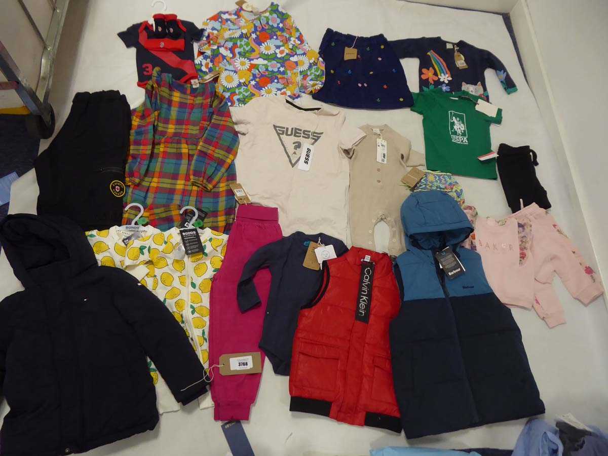 Lot 3768 - Selection of designer children's clothing to...