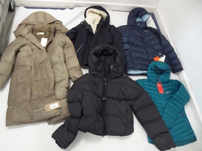 Lot 3790 - 5x Coats to include Calvin Klein, Nvlty, Rab,...