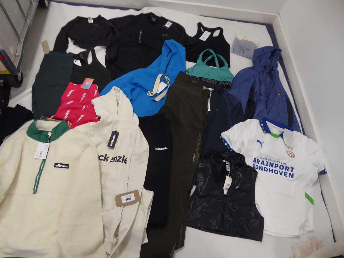 Lot 3800 - Selection of sportswear to include Gym Shark,...