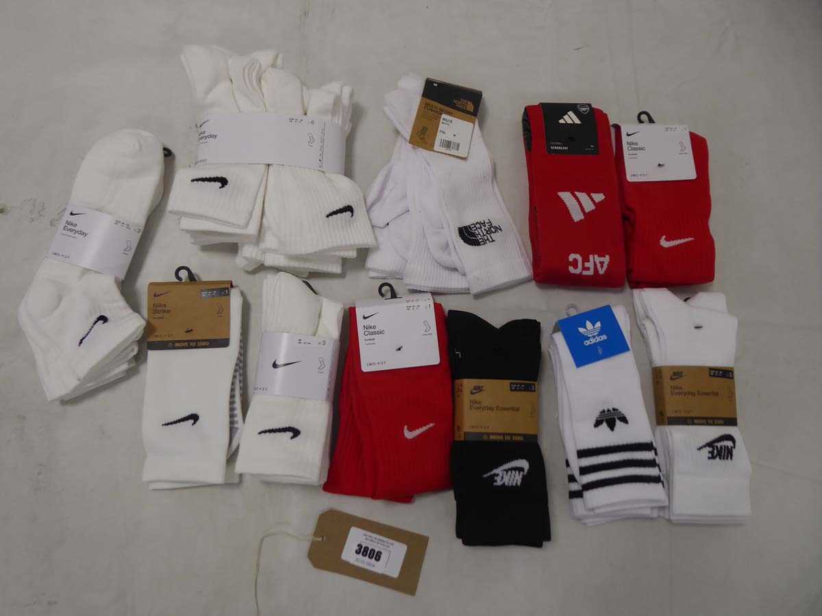 Lot 3806 - Selection of sports socks to include Nike,...